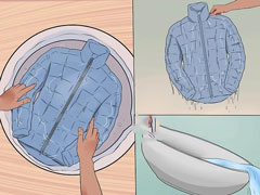 Cách giặt khô áo phao lông vũ